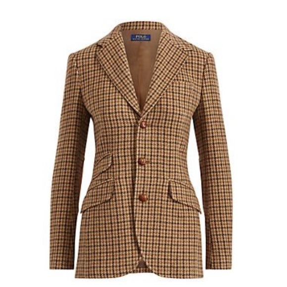 J. Crew Jackets & Coats Vintage Wool Houndstooth Blazer Poshmark